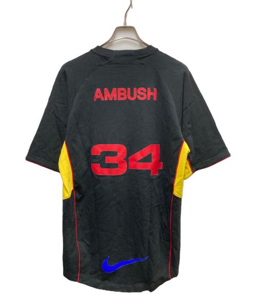 NIKE（ナイキ）NIKE (ナイキ) AMBUSH (アンブッシュ) Jersey Top ブラック×イエロー サイズ:Lの古着・服飾アイテム