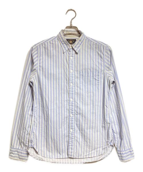 RRL（ダブルアールエル）RRL (ダブルアールエル) ストライプシャツ/striped shirt ブルー サイズ:3の古着・服飾アイテム