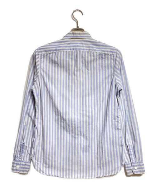 RRL（ダブルアールエル）RRL (ダブルアールエル) ストライプシャツ/striped shirt ブルー サイズ:3の古着・服飾アイテム