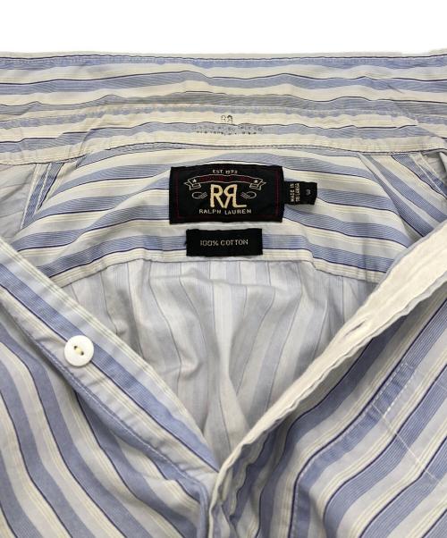 RRL（ダブルアールエル）RRL (ダブルアールエル) ストライプシャツ/striped shirt ブルー サイズ:3の古着・服飾アイテム