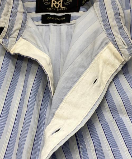 RRL（ダブルアールエル）RRL (ダブルアールエル) ストライプシャツ/striped shirt ブルー サイズ:3の古着・服飾アイテム