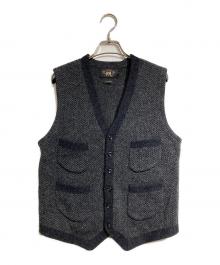 RRL（ダブルアールエル）の古着「ウールヘリンボンジレ/Wool herringbone vest 」｜グレー