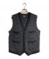 RRL（ダブルアールエル）の古着「ウールヘリンボンジレ/Wool herringbone vest 」｜グレー