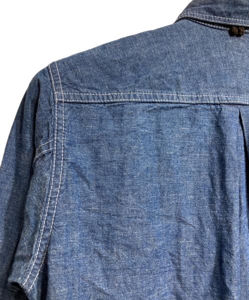JUNYA WATANABE MAN（ジュンヤワタナベマン）JUNYA WATANABE MAN (ジュンヤワタナベマン) Chambray shirt/ポケット&ステッチシャンブレーシャツ インディゴ サイズ:XSの古着・服飾アイテム