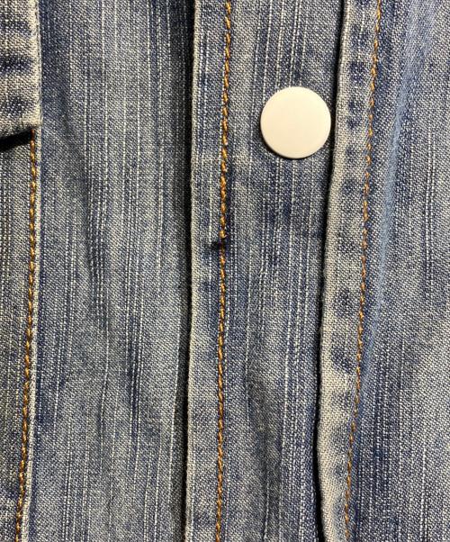 MARTIN MARGIELA（マルタン・マルジェラ）MARTIN MARGIELA (マルタン・マルジェラ) エルボーパッチデニムウエスタンシャツ/Denim Western Shirt with Elbow Patches ブルー サイズ:44の古着・服飾アイテム
