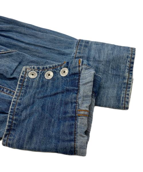 MARTIN MARGIELA（マルタン・マルジェラ）MARTIN MARGIELA (マルタン・マルジェラ) エルボーパッチデニムウエスタンシャツ/Denim Western Shirt with Elbow Patches ブルー サイズ:44の古着・服飾アイテム