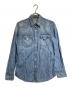 MARTIN MARGIELA（マルタン・マルジェラ）の古着「エルボーパッチデニムウエスタンシャツ/Denim Western Shirt with Elbow Patches」｜ブルー