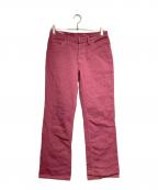 MARTIN MARGIELAマルタン・マルジェラ）の古着「カルゼフレアデニム / Kersey flare jeans」｜レッド