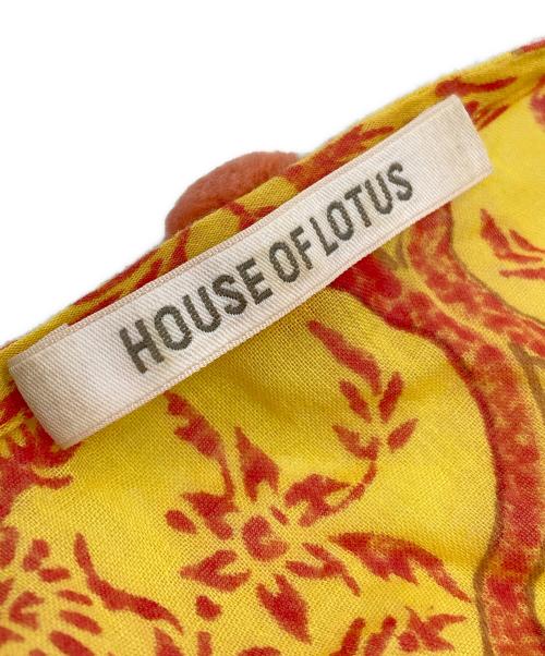 house of lotus（ハウスオブロータス）house of lotus (ハウスオブロータス) 総柄ワンピース/one-piece オレンジ×レッド サイズ:Mの古着・服飾アイテム