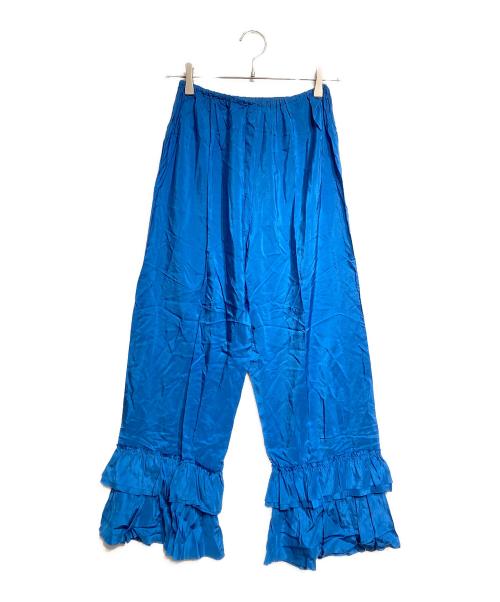 house of lotus（ハウスオブロータス）house of lotus (ハウスオブロータス) シルクフリルパンツ/Silk Frill Pants ブルー サイズ:Mの古着・服飾アイテム