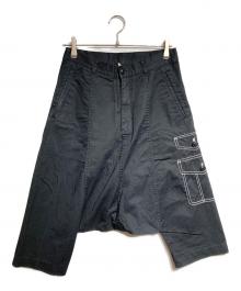 COMME des GARCONS（コムデギャルソン）の古着「ポケットステッチデザインサルエルパンツ/Sarrouel Pants with Pocket Stitch Detail」｜ブラック