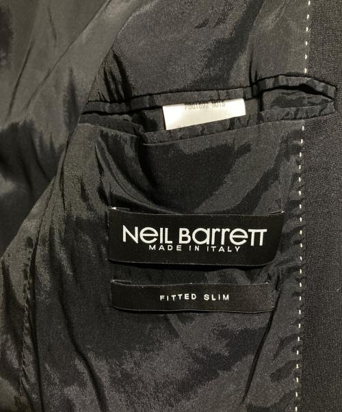 NEIL BARRETT（ニールバレット）NEIL BARRETT (ニールバレット) Techno Jersey Blazer ブラック サイズ:48の古着・服飾アイテム