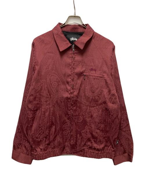 stussy（ステューシー）stussy (ステューシー) PAISLEY BRYAN JACKET レッド サイズ:Mの古着・服飾アイテム