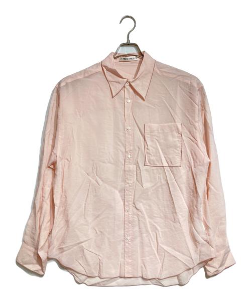PRANK PROJECT（プランクプロジェクト）PRANK PROJECT (プランクプロジェクト) Contrast Trim Sheer Shirt/コントラストトリムシア―シャツ ピンク サイズ:FREEの古着・服飾アイテム