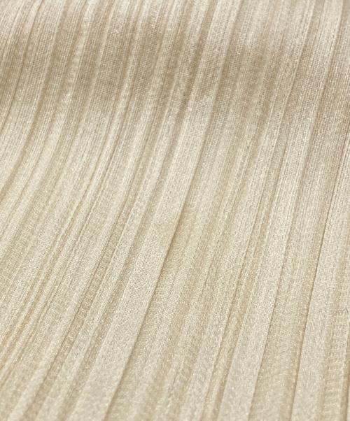 PLEATS PLEASE（プリーツプリーズ）PLEATS PLEASE (プリーツプリーズ) プリーツミニワンピ/Pleated mini dress ベージュ サイズ:3の古着・服飾アイテム