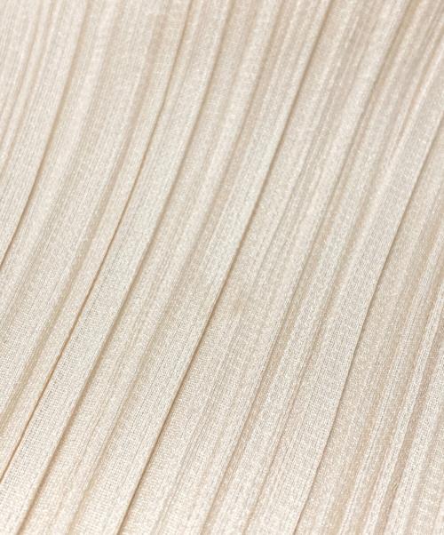 PLEATS PLEASE（プリーツプリーズ）PLEATS PLEASE (プリーツプリーズ) プリーツミニワンピ/Pleated mini dress ベージュ サイズ:3の古着・服飾アイテム