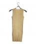 PLEATS PLEASE (プリーツプリーズ) プリーツミニワンピ/Pleated mini dress ベージュ サイズ:3：18000円