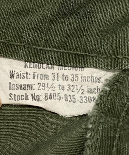 US ARMY（ユーエスアーミー）US ARMY (ユーエスアーミー) ジャングルファティーグパンツ/Jungle Fatigue Pants オリーブ サイズ:REGULAR MEDIUMの古着・服飾アイテム