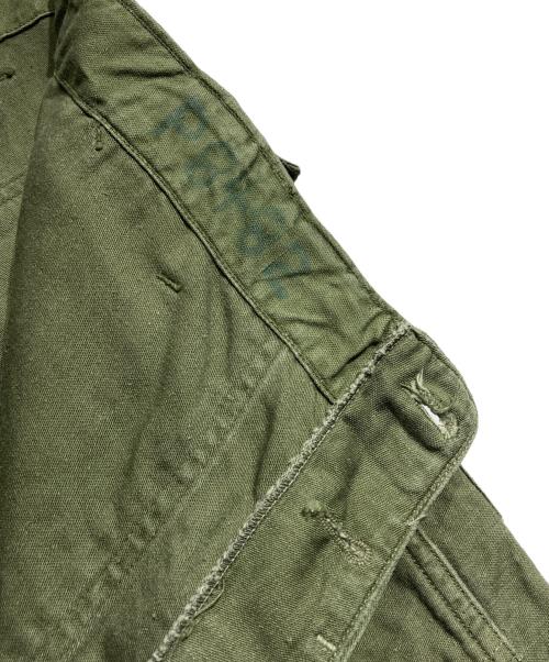 US ARMY（ユーエスアーミー）US ARMY (ユーエスアーミー) 60'sコットンサテンベイカーパンツ/Cotton Sateen Baker Pants オリーブ サイズ:38×31の古着・服飾アイテム