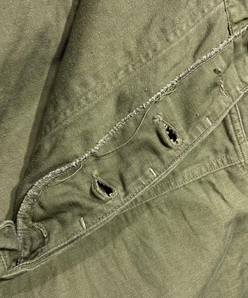US ARMY（ユーエスアーミー）US ARMY (ユーエスアーミー) 60'sコットンサテンベイカーパンツ/Cotton Sateen Baker Pants オリーブ サイズ:38×31の古着・服飾アイテム