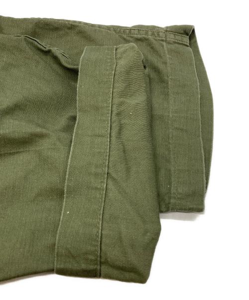 US ARMY（ユーエスアーミー）US ARMY (ユーエスアーミー) 60'sコットンサテンベイカーパンツ/Cotton Sateen Baker Pants オリーブ サイズ:38×31の古着・服飾アイテム
