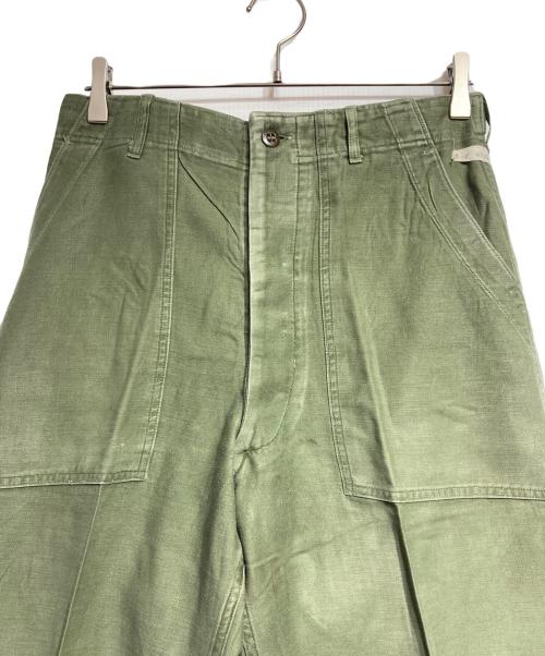 US ARMY（ユーエスアーミー）US ARMY (ユーエスアーミー) 50'sコットンサテンベイカーパンツ/Cotton Sateen Baker Pants オリーブ サイズ:不明の古着・服飾アイテム
