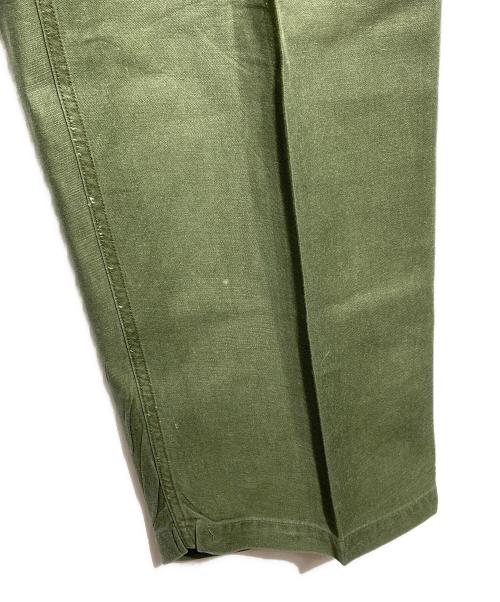 US ARMY（ユーエスアーミー）US ARMY (ユーエスアーミー) 50'sコットンサテンベイカーパンツ/Cotton Sateen Baker Pants オリーブ サイズ:不明の古着・服飾アイテム