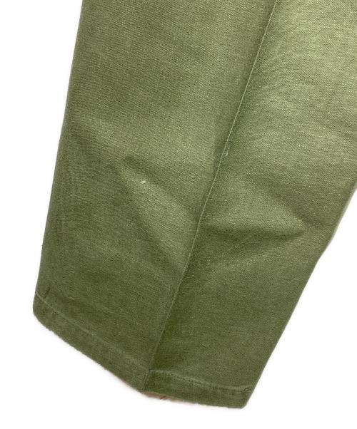 US ARMY（ユーエスアーミー）US ARMY (ユーエスアーミー) 50'sコットンサテンベイカーパンツ/Cotton Sateen Baker Pants オリーブ サイズ:不明の古着・服飾アイテム