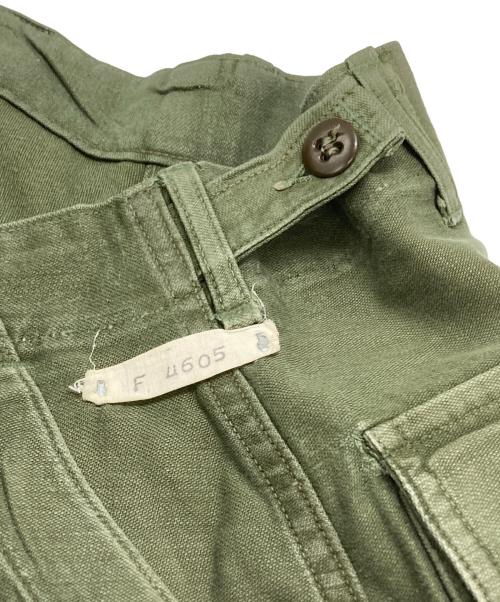 US ARMY（ユーエスアーミー）US ARMY (ユーエスアーミー) 50'sコットンサテンベイカーパンツ/Cotton Sateen Baker Pants オリーブ サイズ:不明の古着・服飾アイテム