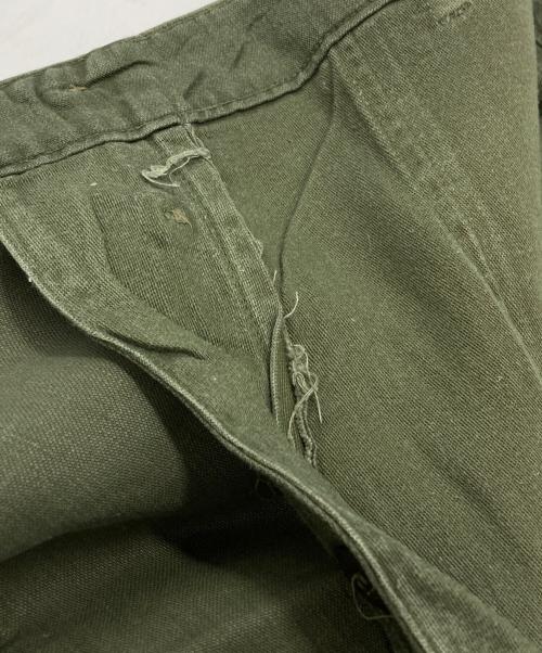 US ARMY（ユーエスアーミー）US ARMY (ユーエスアーミー) 50'sコットンサテンベイカーパンツ/Cotton Sateen Baker Pants オリーブ サイズ:不明の古着・服飾アイテム