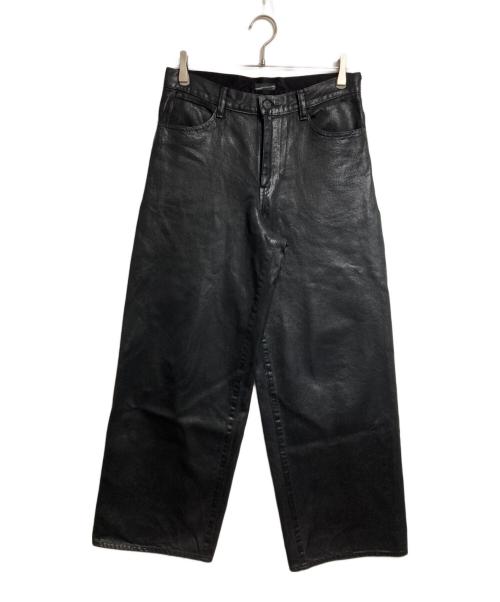 LAD MUSICIAN（ラッドミュージシャン）LAD MUSICIAN (ラッドミュージシャン) 12oz COATING DENIM STRAIGHT PANTS/12オンス コーティングデニム ストレートパンツ ブラック サイズ:44の古着・服飾アイテム