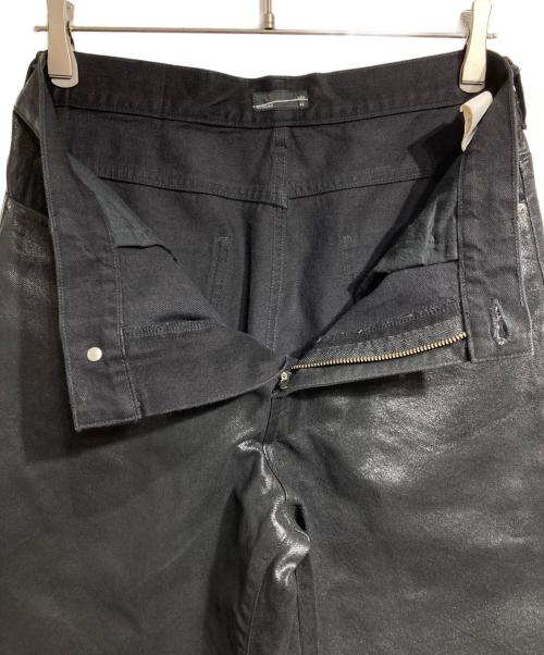 LAD MUSICIAN（ラッドミュージシャン）LAD MUSICIAN (ラッドミュージシャン) 12oz COATING DENIM STRAIGHT PANTS/12オンス コーティングデニム ストレートパンツ ブラック サイズ:44の古着・服飾アイテム