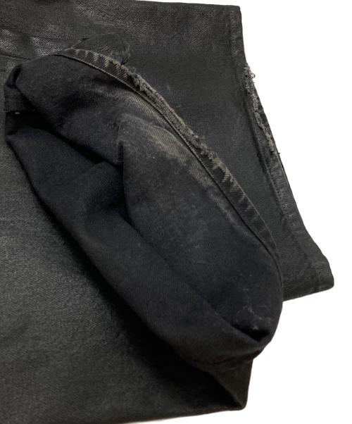 LAD MUSICIAN（ラッドミュージシャン）LAD MUSICIAN (ラッドミュージシャン) 12oz COATING DENIM STRAIGHT PANTS/12オンス コーティングデニム ストレートパンツ ブラック サイズ:44の古着・服飾アイテム
