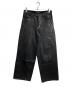LAD MUSICIAN（ラッドミュージシャン）の古着「12oz COATING DENIM STRAIGHT PANTS/12オンス コーティングデニム ストレートパンツ」｜ブラック