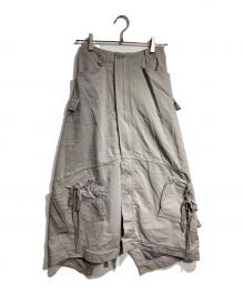 beautiful people（ビューティフルピープル）の古着「double-end chino cloth cargo skirt/ダブルエンド チノクロス カーゴスカート」｜グレー