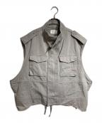beautiful peopleビューティフルピープル）の古着「double-end british chino cloth vest/ダブルエンドの英国製チノクロスベスト」｜グレー