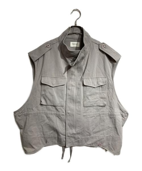 beautiful people（ビューティフルピープル）beautiful people (ビューティフルピープル) double-end british chino cloth vest/ダブルエンドの英国製チノクロスベスト グレー サイズ:36の古着・服飾アイテム
