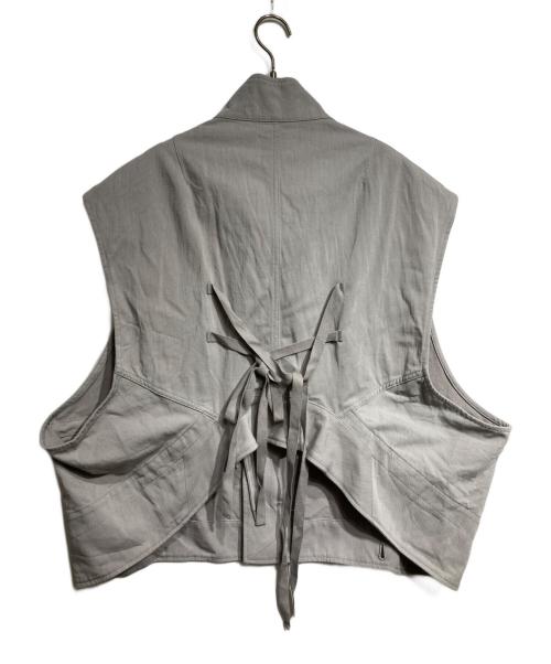 beautiful people（ビューティフルピープル）beautiful people (ビューティフルピープル) double-end british chino cloth vest/ダブルエンドの英国製チノクロスベスト グレー サイズ:36の古着・服飾アイテム