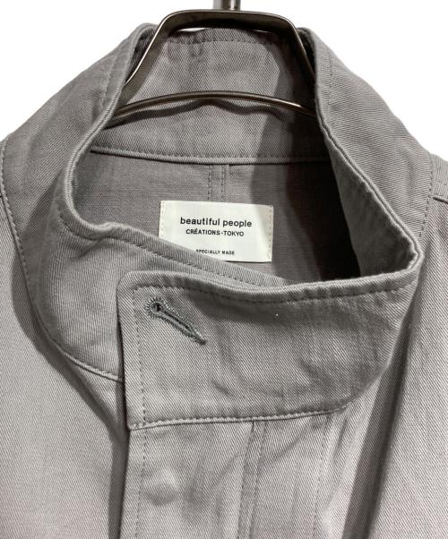 beautiful people（ビューティフルピープル）beautiful people (ビューティフルピープル) double-end british chino cloth vest/ダブルエンドの英国製チノクロスベスト グレー サイズ:36の古着・服飾アイテム