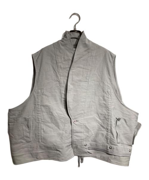 beautiful people（ビューティフルピープル）beautiful people (ビューティフルピープル) double-end british chino cloth vest/ダブルエンドの英国製チノクロスベスト グレー サイズ:36の古着・服飾アイテム