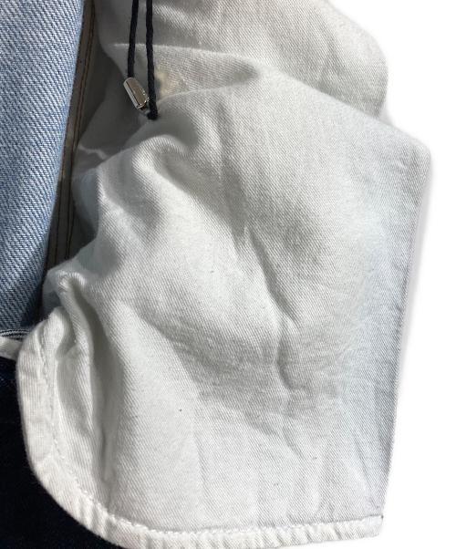 LOEWE（ロエベ）LOEWE (ロエベ) バイカラーデニムスカート/Bi-color denim skirt インディゴ サイズ:36の古着・服飾アイテム