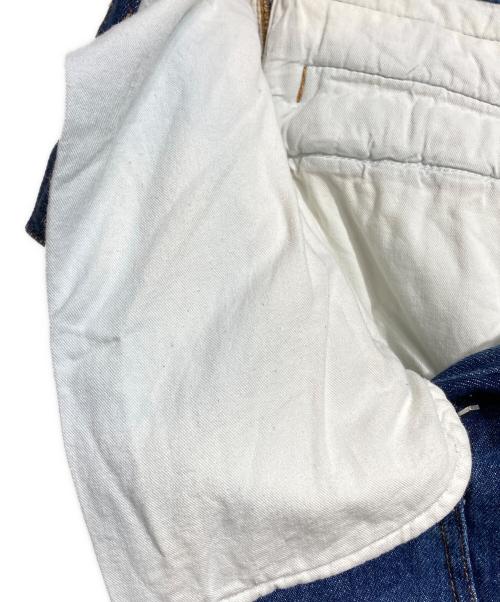 LOEWE（ロエベ）LOEWE (ロエベ) バイカラーデニムスカート/Bi-color denim skirt インディゴ サイズ:36の古着・服飾アイテム