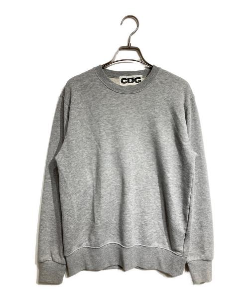 CDG（シーディージー）CDG (シーディージー) バックロゴプリントスウェット / Back logo print sweatshirt グレー サイズ:Sの古着・服飾アイテム