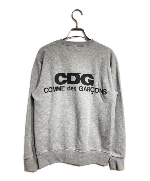 CDG（シーディージー）CDG (シーディージー) バックロゴプリントスウェット / Back logo print sweatshirt グレー サイズ:Sの古着・服飾アイテム