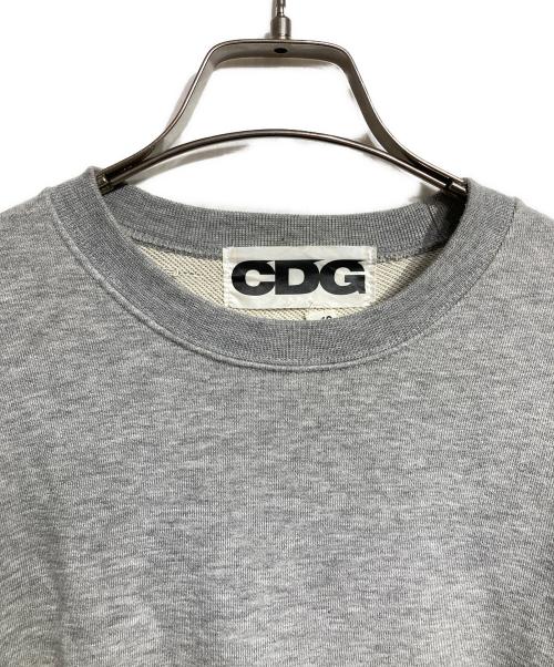 CDG（シーディージー）CDG (シーディージー) バックロゴプリントスウェット / Back logo print sweatshirt グレー サイズ:Sの古着・服飾アイテム