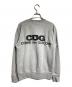 CDG (シーディージー) バックロゴプリントスウェット / Back logo print sweatshirt グレー サイズ:S：10000円