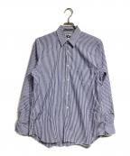 CDGシーディージー）の古着「バックプリントストライプシャツ/Striped shirt」｜ブルー
