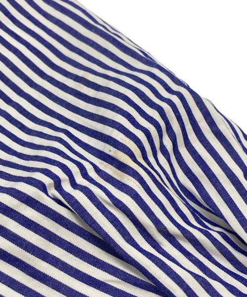 CDG（シーディージー）CDG (シーディージー) バックプリントストライプシャツ/Striped shirt ブルー サイズ:Sの古着・服飾アイテム