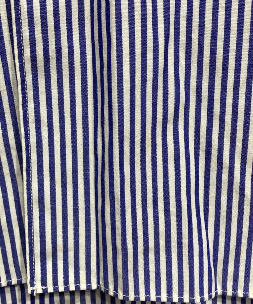 CDG（シーディージー）CDG (シーディージー) バックプリントストライプシャツ/Striped shirt ブルー サイズ:Sの古着・服飾アイテム