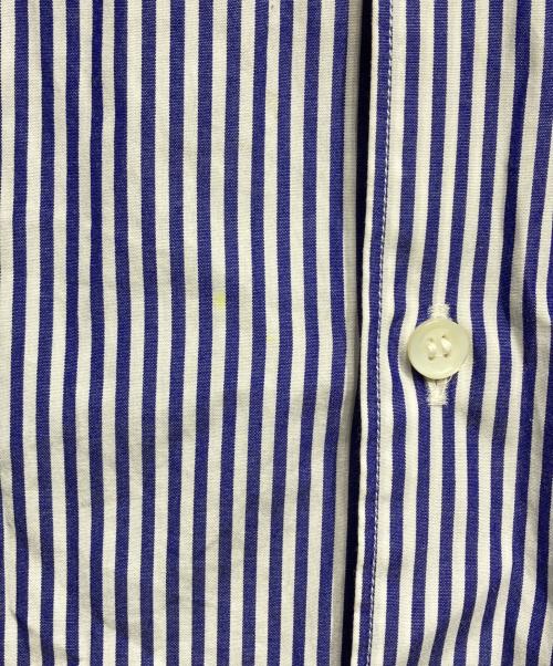 CDG（シーディージー）CDG (シーディージー) バックプリントストライプシャツ/Striped shirt ブルー サイズ:Sの古着・服飾アイテム